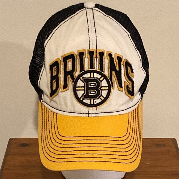 Boston Bruins Old School Reebok Superflex Faceoff Edition Baseball Cap Size S/M - Picture 1 of 13